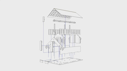 This model wharepuni (meeting house) has been designed to be both fun and educational.  Learn the names of each individual interlocking part and build and dismantle the whare until you become familiar with the construction and name of each component. Of course traditional Wharepuni are unique to the iwi (tribe) and the rohe (area) and the styles may differ to the one presented in this pack. The names may also differ however, it is up to the learner to place his/her own identity within the whare. Paint, deco