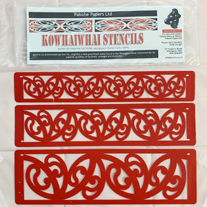 Kowhaiwhai Stencils - Mangopare with Putiki elements